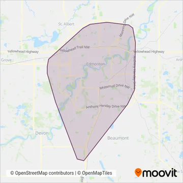 ETS coverage area map