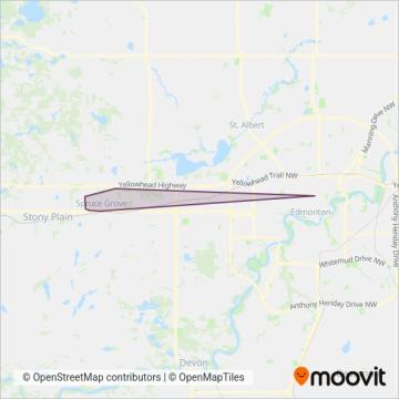 Spruce Grove Transit coverage area map