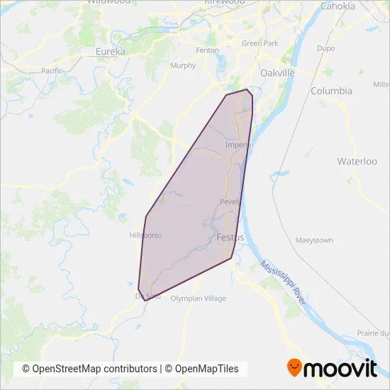 JeffCo Express coverage area map
