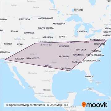 Greyhound-us coverage area map