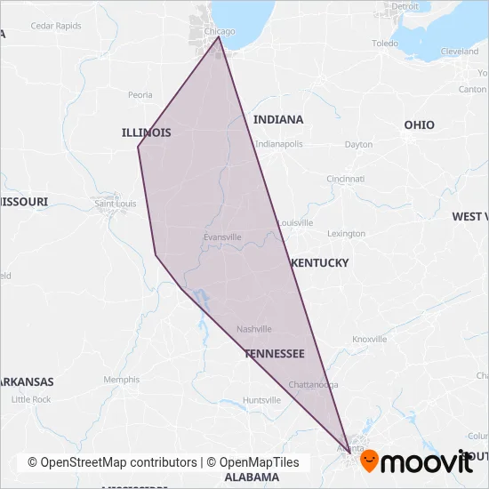 FlixBus-us coverage area map