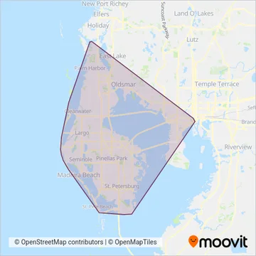 PSTA coverage area map