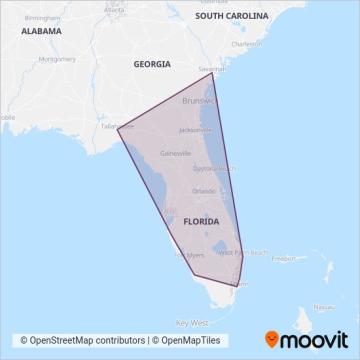 Greyhound-us coverage area map