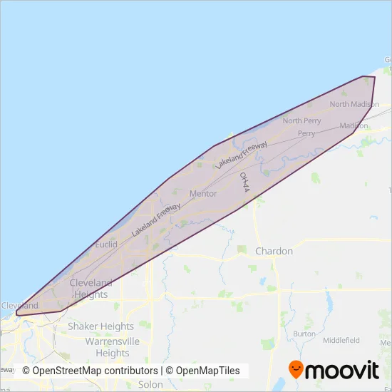 Laketran coverage area map