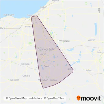 SARTA coverage area map
