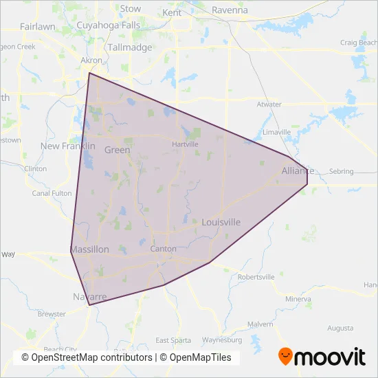 SARTA coverage area map