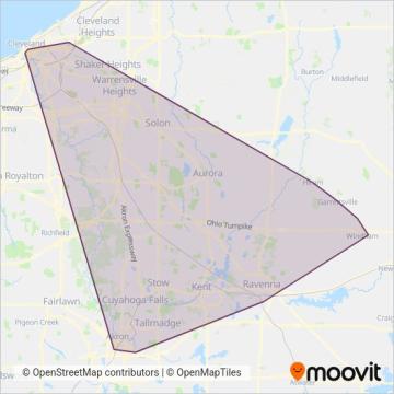 PARTA coverage area map