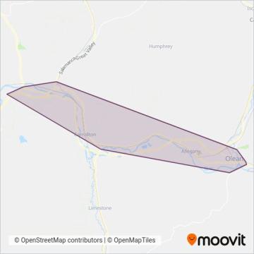 Olean Area Transit System coverage area map