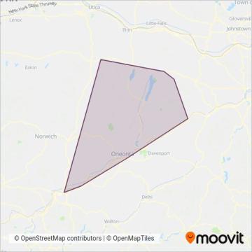 Otsego Express Public Transportation coverage area map