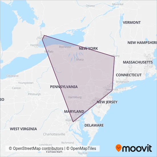 FlixBus-us coverage area map
