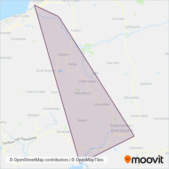 Seneca Transit System coverage area map