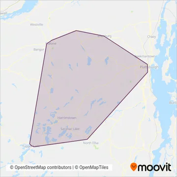 Franklin County Public Transportation coverage area map