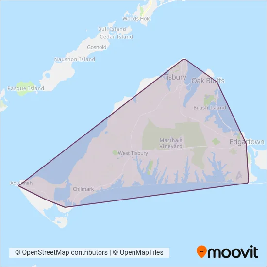 Mapa del área de cobertura de VTA