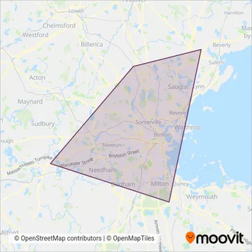 Logan Express coverage area map
