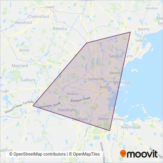 Logan Express coverage area map
