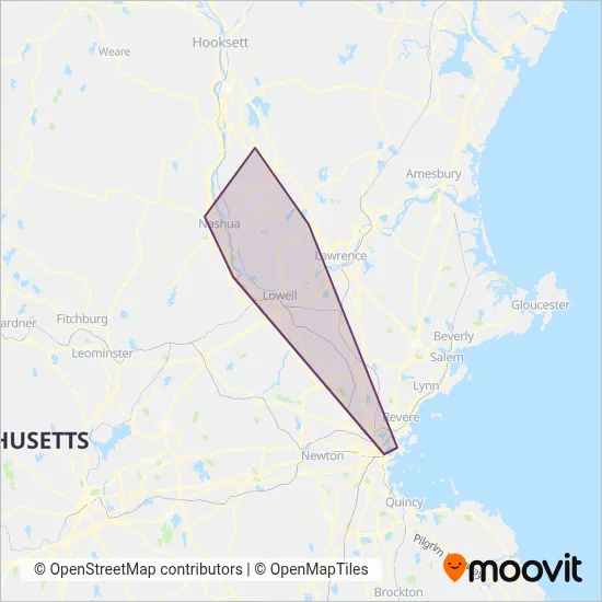 Boston Express coverage area map
