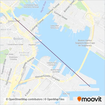 Seaport Ferry coverage area map