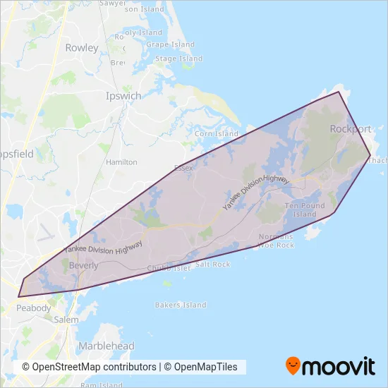 CATA coverage area map