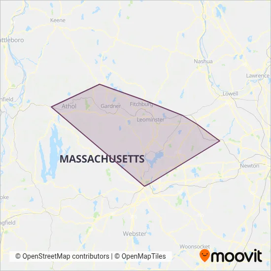 MART coverage area map
