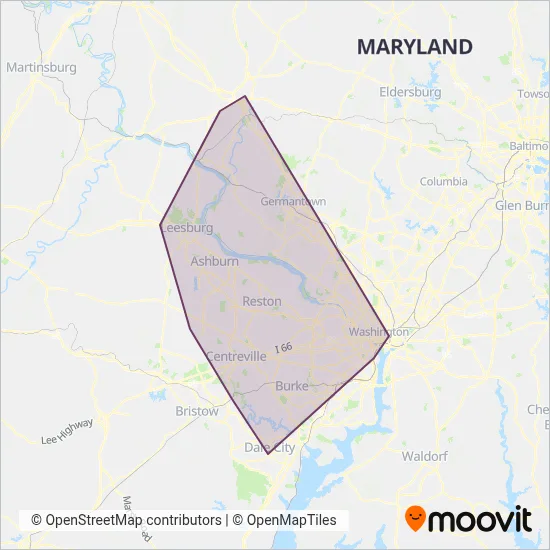 LCT coverage area map