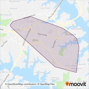 Annapolis Transit coverage area map