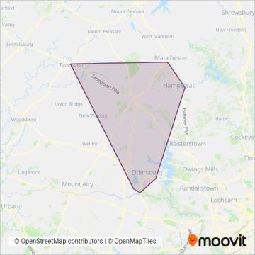 CTS coverage area map