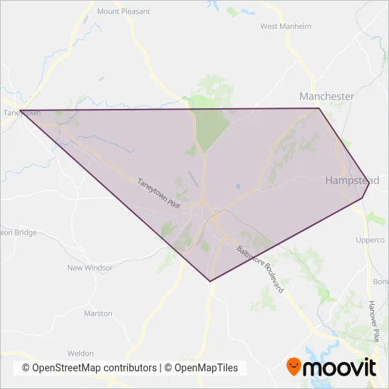 CTS coverage area map