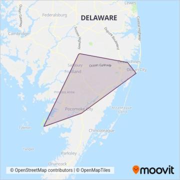 Shore Transit coverage area map