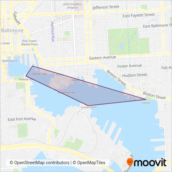 Harbor Connector coverage area map