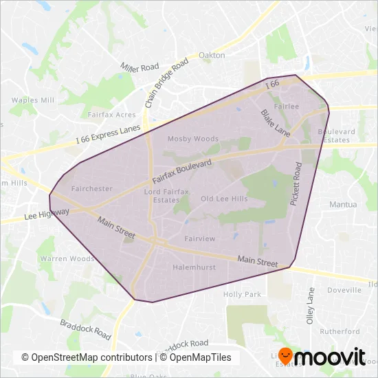 CUE coverage area map