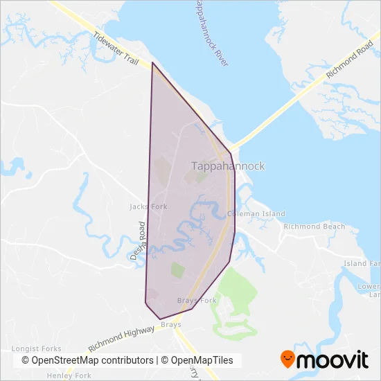 Bay Transit coverage area map