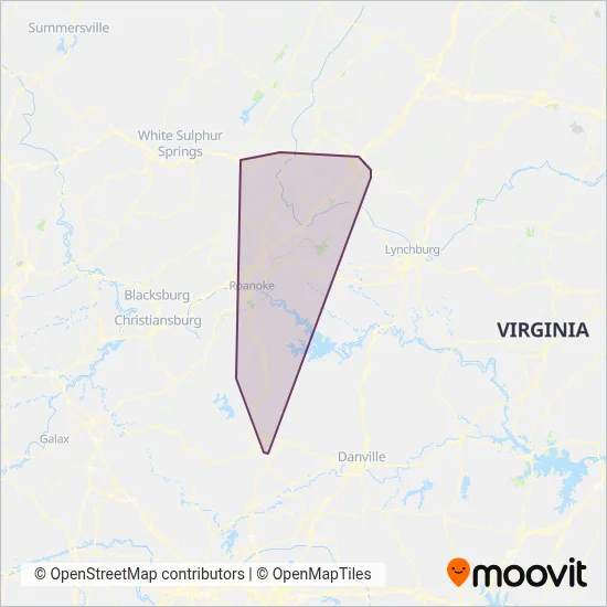 RADAR coverage area map