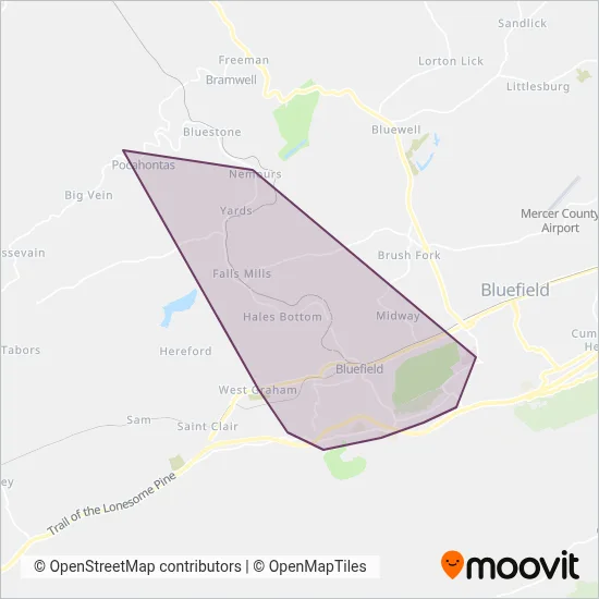 Graham Transit coverage area map