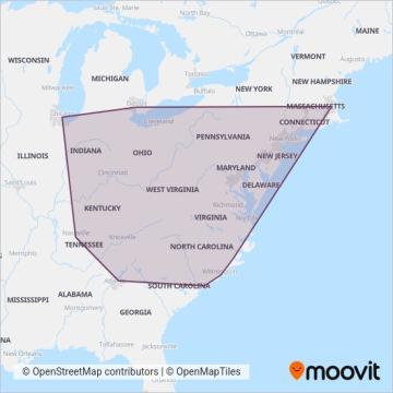 Greyhound-us coverage area map