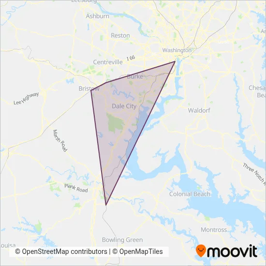 VRE coverage area map