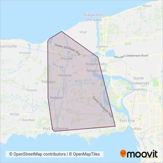 NR Transit coverage area map