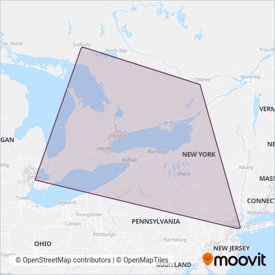 FlixBus-us coverage area map