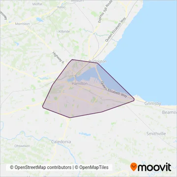 HSR coverage area map