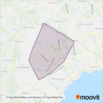 BT coverage area map