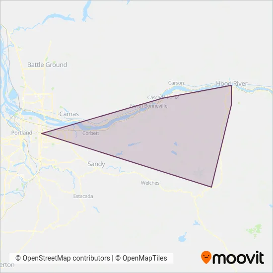 Columbia Area Transit coverage area map