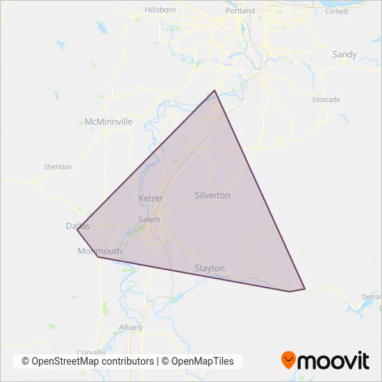 Cherriots coverage area map