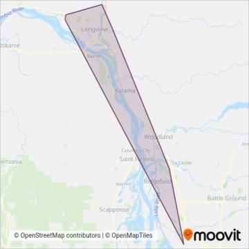 RiverCities Transit coverage area map