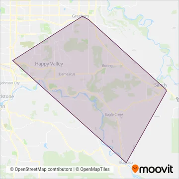 Sandy Area Metro coverage area map