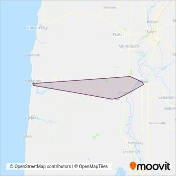 Benton Area Transit coverage area map