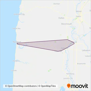 Benton Area Transit coverage area map