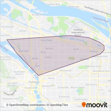 Swan Island Shuttle coverage area map