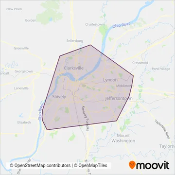 TARC coverage area map