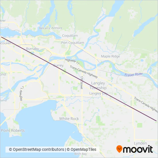 Reliable Bus coverage area map