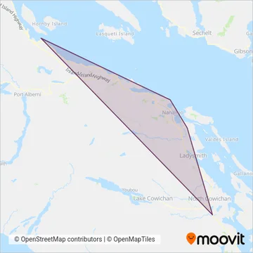 BC Transit - RDN Transit System coverage area map