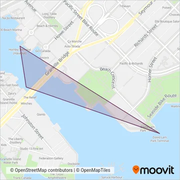 Aquabus coverage area map
